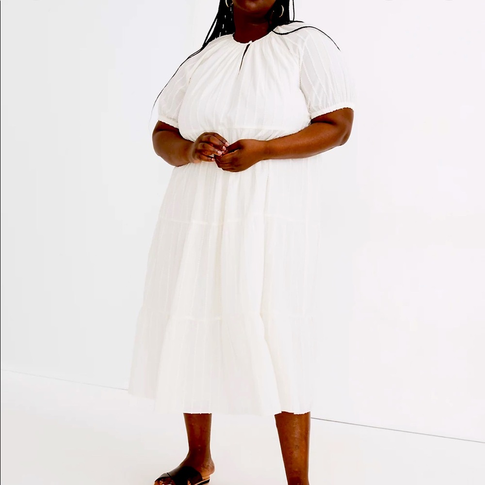 Madewell off white MIDI dress size 1X